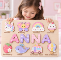 Personalized Wooden Name Puzzle for Toddlers