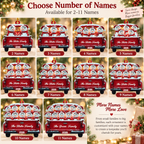 Personalized Snowman Family Christmas Ornament 2026