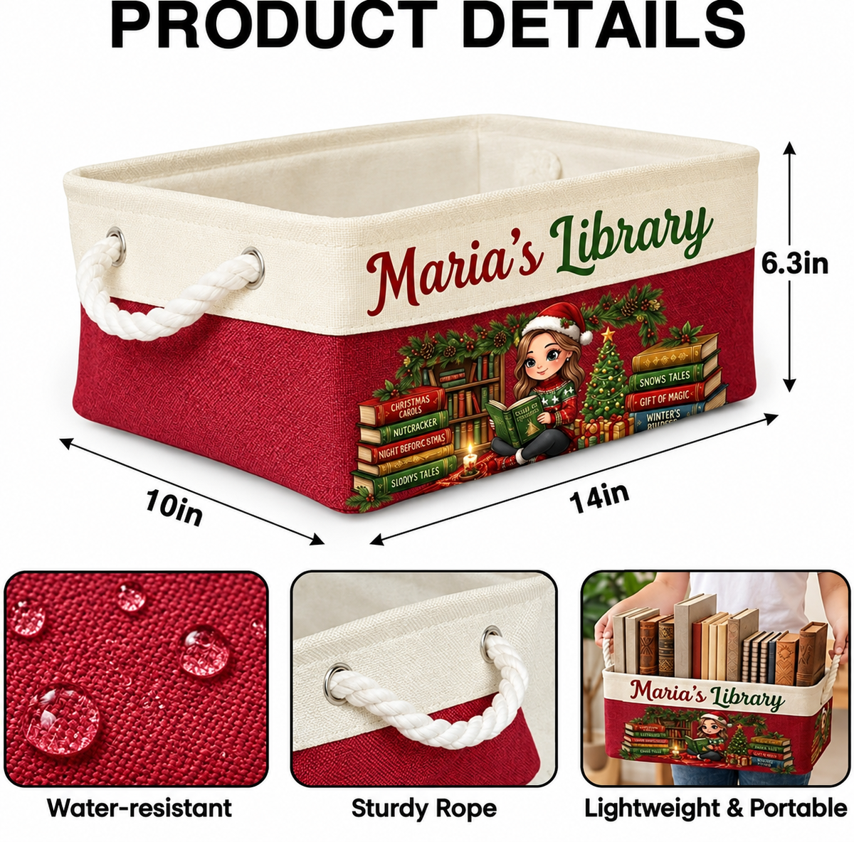 Book Lover Storage Basket