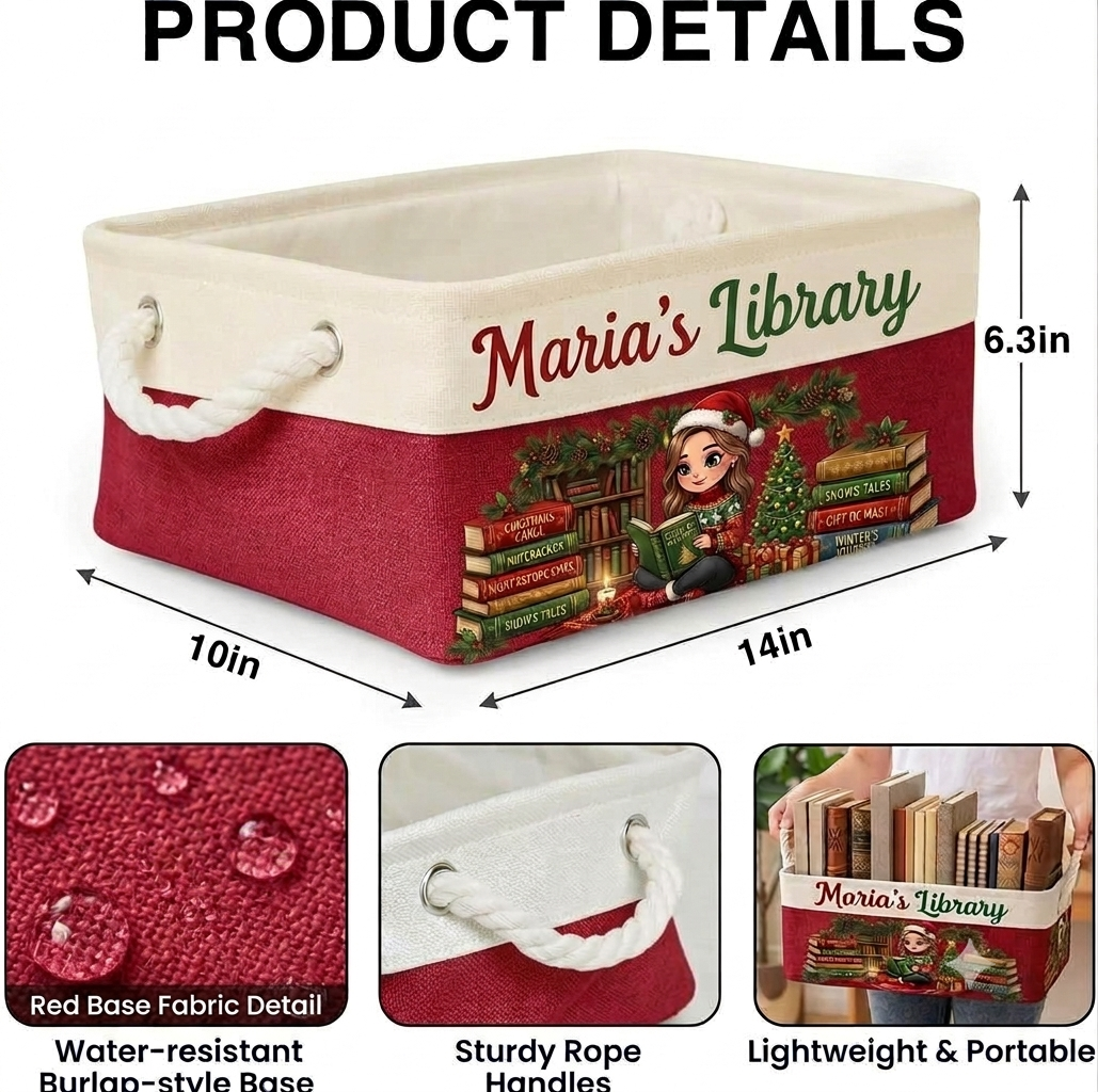 Book Lover Storage Basket
