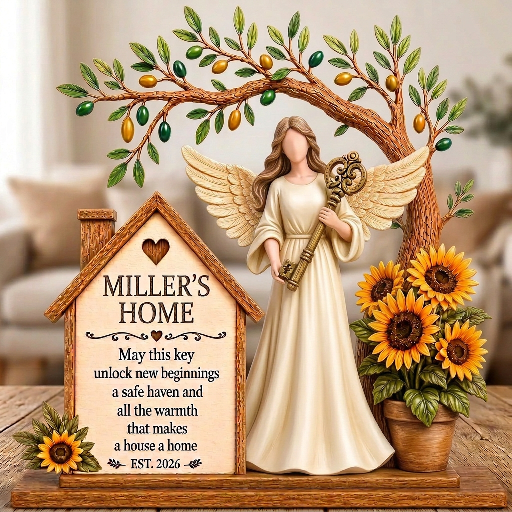 Personalized Housewarming Guardian Angel Plaque