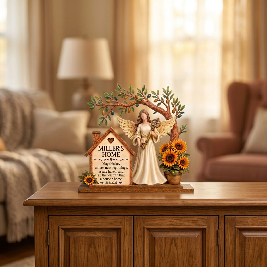 Personalized Housewarming Guardian Angel Plaque