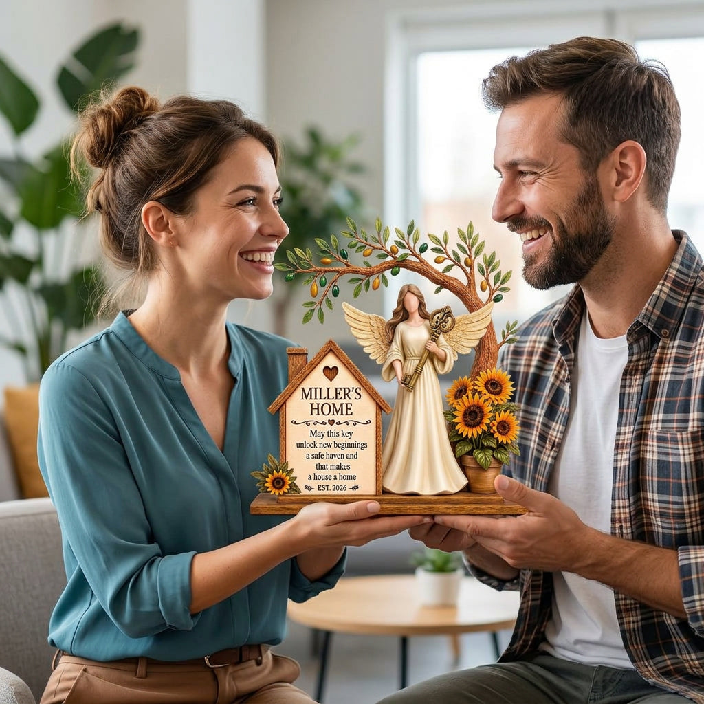 Personalized Housewarming Guardian Angel Plaque