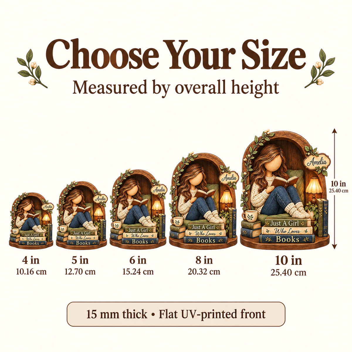 Overall heights 4, 5, 6, 8 and 10 inches with 15 mm nominal thickness