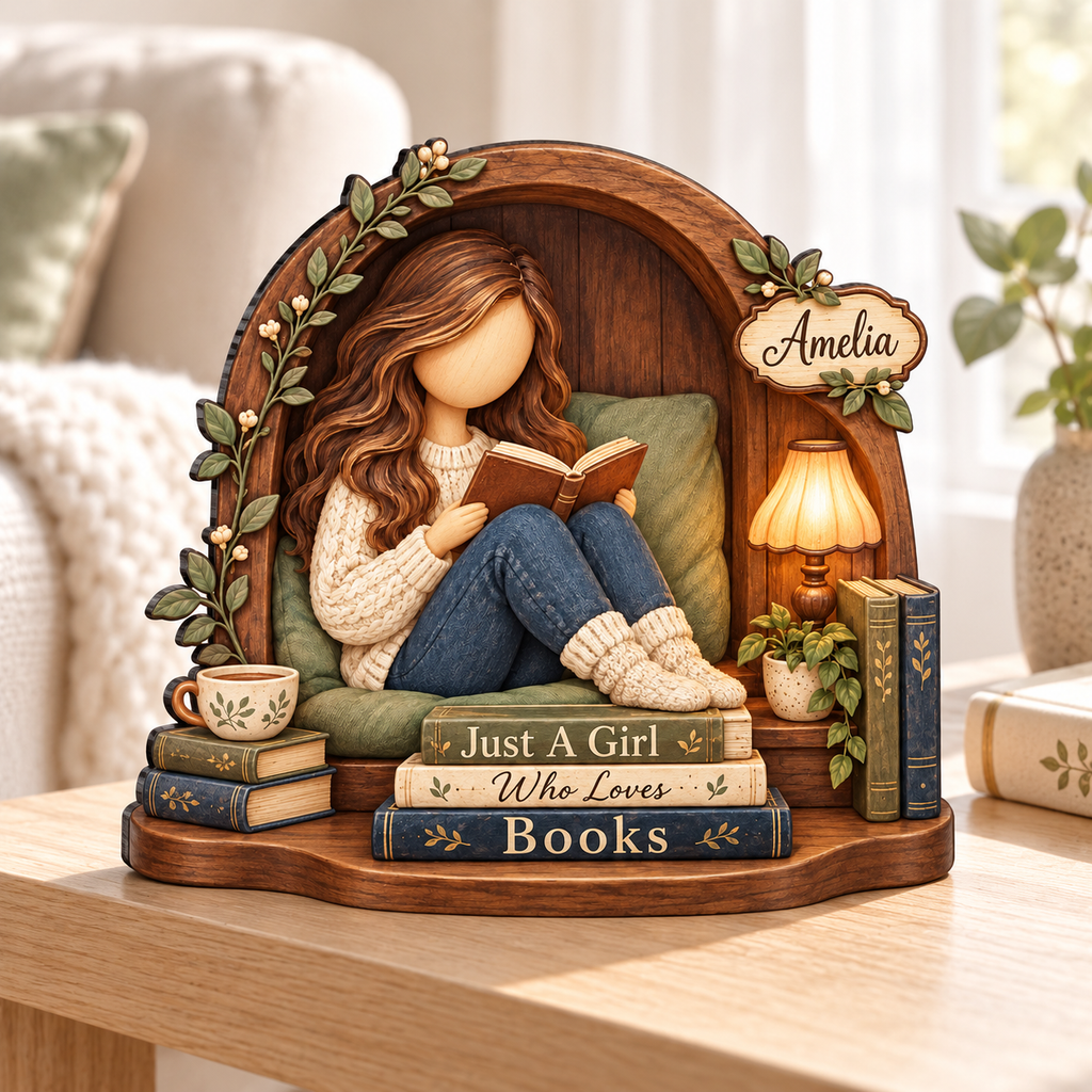 Cozy Reader decor in a bright reading nook
