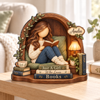 Cozy Reader decor in a bright reading nook