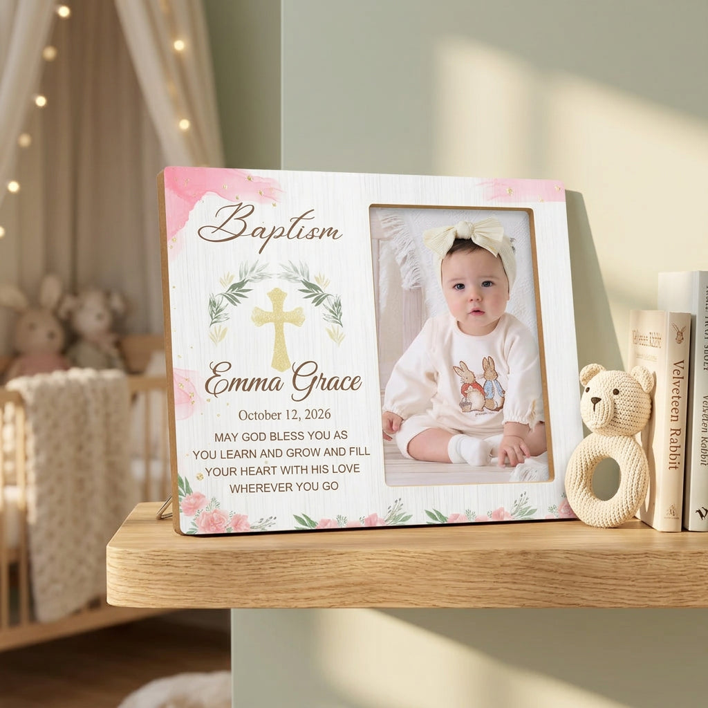 Personalized Baptism Picture Frame