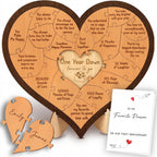 Personalized Wooden Heart Puzzle Plaque - Custom Anniversary Gift for Couples