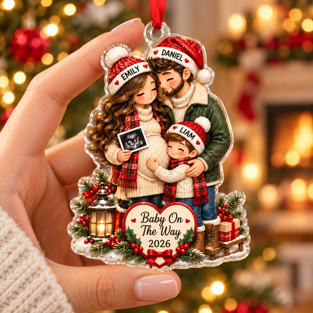 Radatrix Baby On The Way Christmas Ornament home