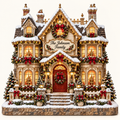 Classic Christmas Manor personalized Christmas family house