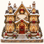 Christmas Village House classic front