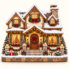 Christmas Village House cottage front