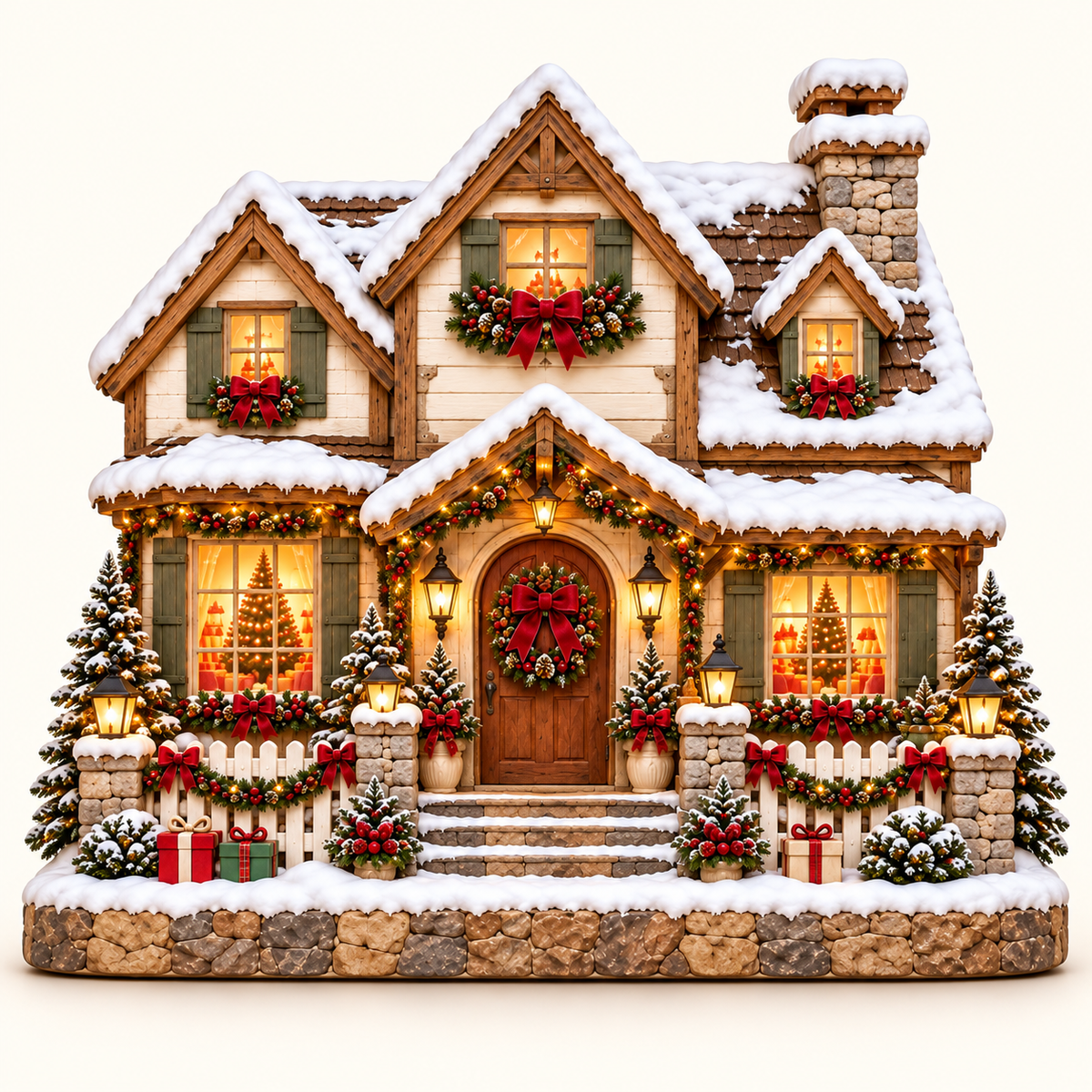 Christmas Village House cottage front