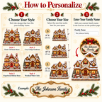 Christmas Village House how to personalize