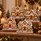 Christmas Village House mantel lifestyle