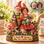 Personalized garden gnome couple 01 main hero