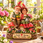 Personalized garden gnome couple 03 garden lifestyle