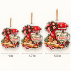 Radatrix personalized stand mixer Christmas ornament size