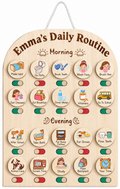 Personalized Wooden Kids Daily Routine Chart