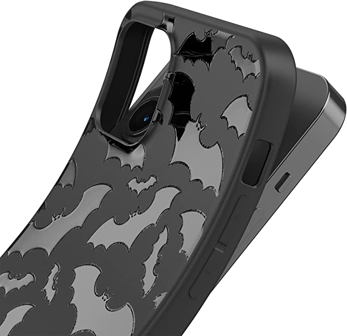Mertak Black Matte Case Compatible With IPhone 12 Pro Max Mini 11 SE 2020 Xr Xs X 8 Plus 7 6s Design Halloween