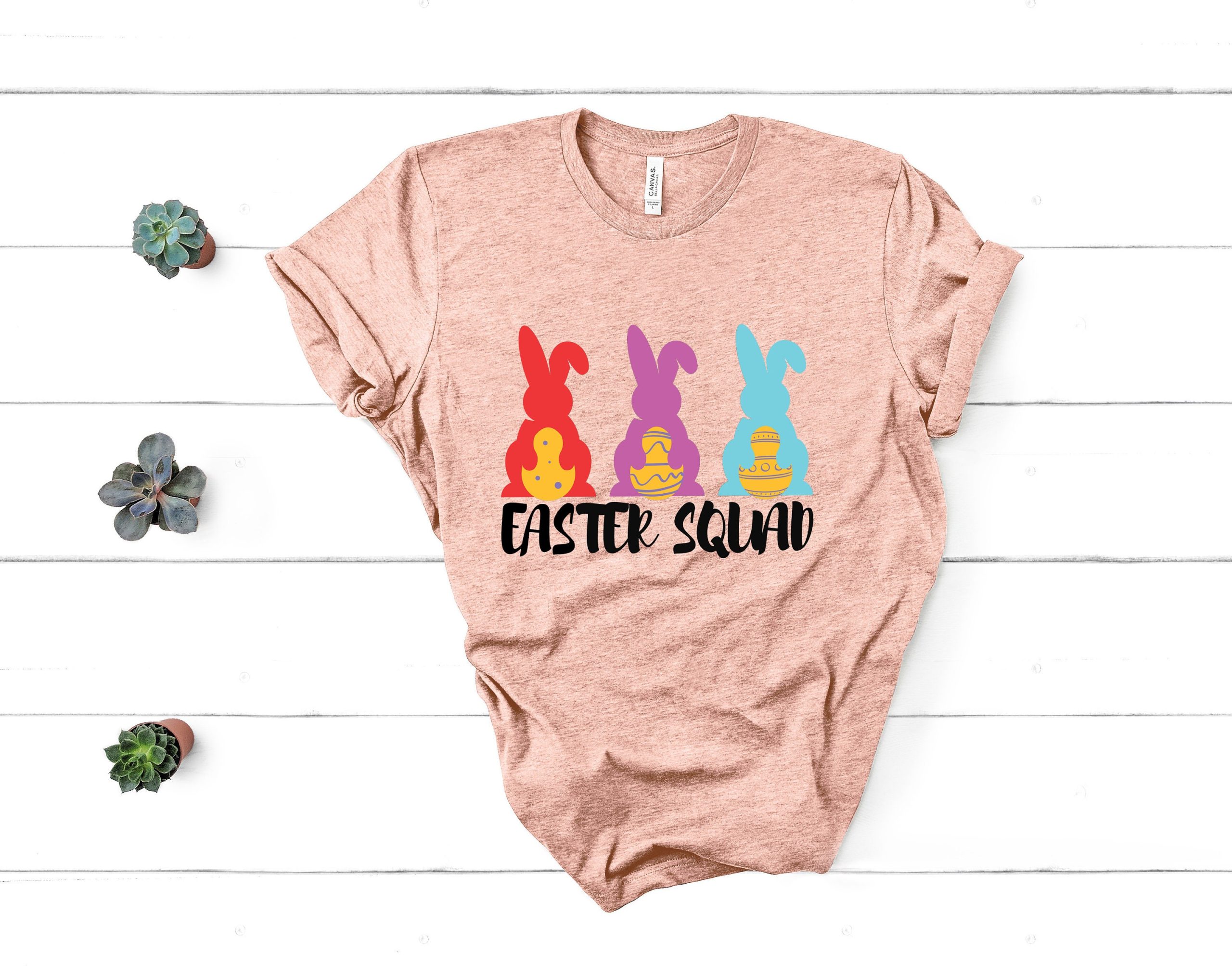 Cute Easter Squad Bunny Shirt Matching Family Outfit Gifts
