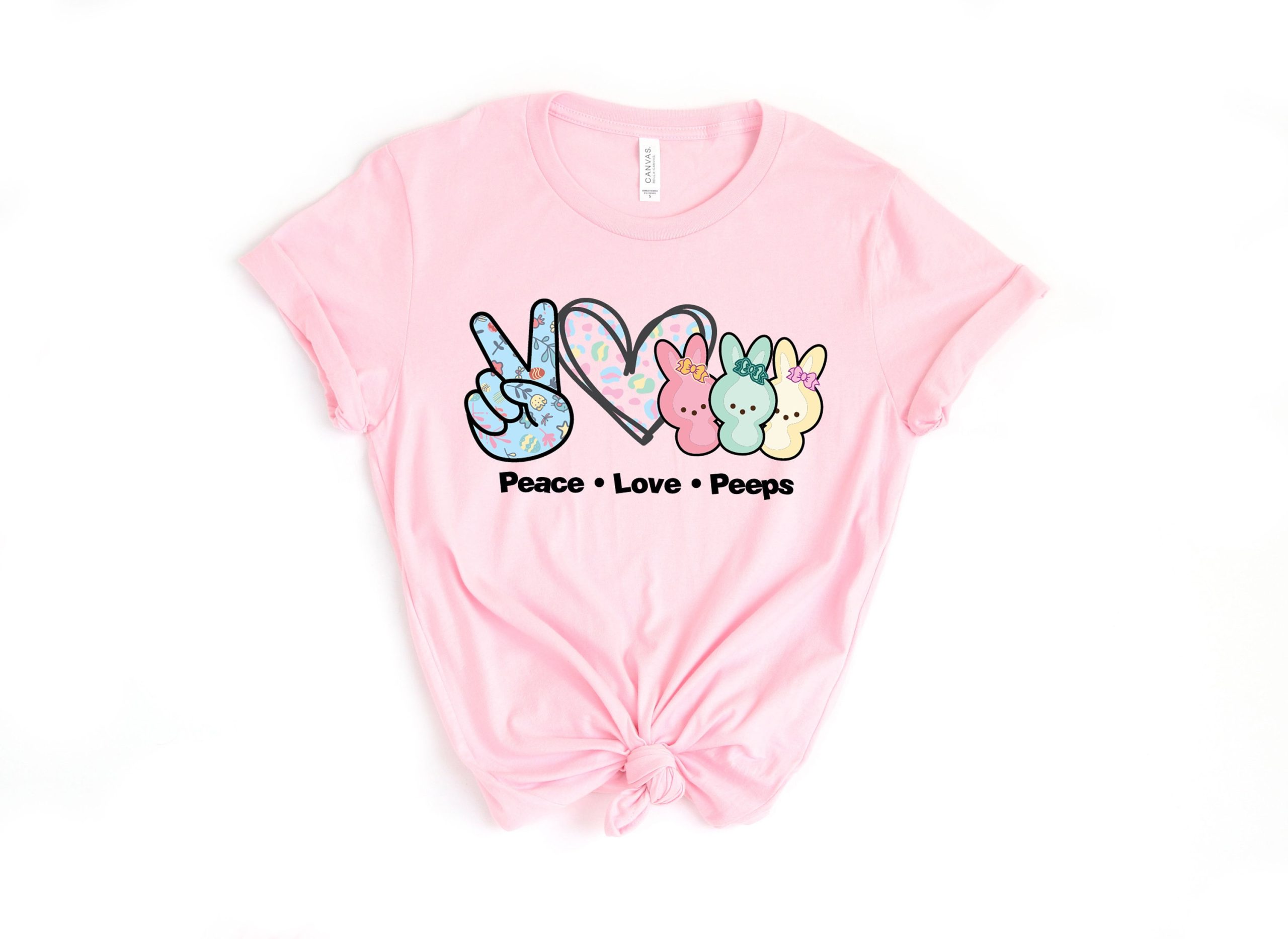 Peeps Peace Love Easter Shirt Cute Gift