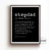 Lion King To My Bonus Dad Poster Fathers Day Gift For Stepdad From Stepdaughter Stepson