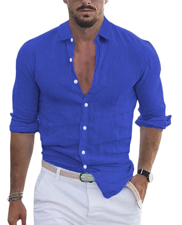 Solid Lapel Loose Shirt — Easy Sophistication