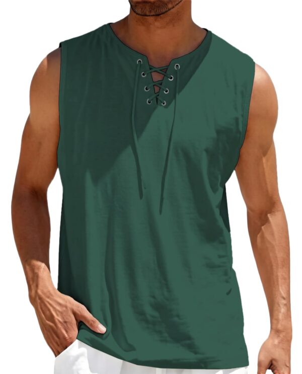 Hawaiian Drawstring Muscle Top — Athletic Leisure