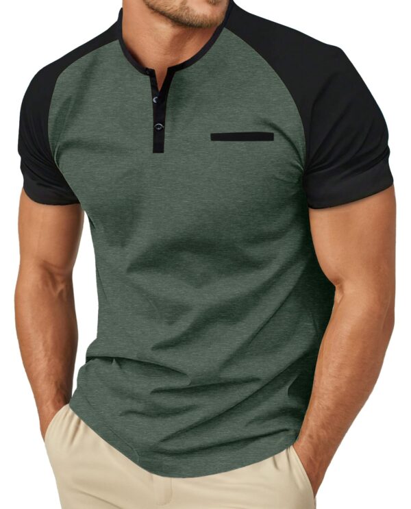 Cotton Henley Tee with Pocket — The Quiet Classic