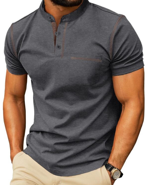 Classic Cotton Henley — The Grey Standard