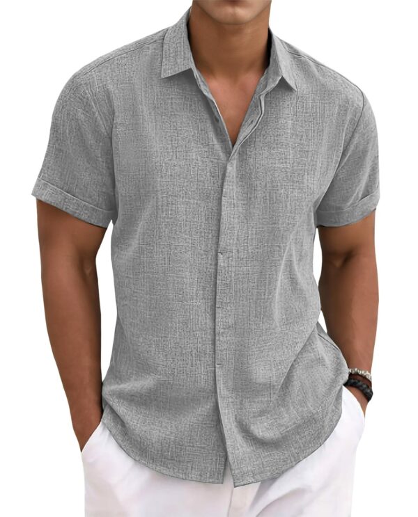 Loose Fit Cotton Button-Down — Beach Day Essential