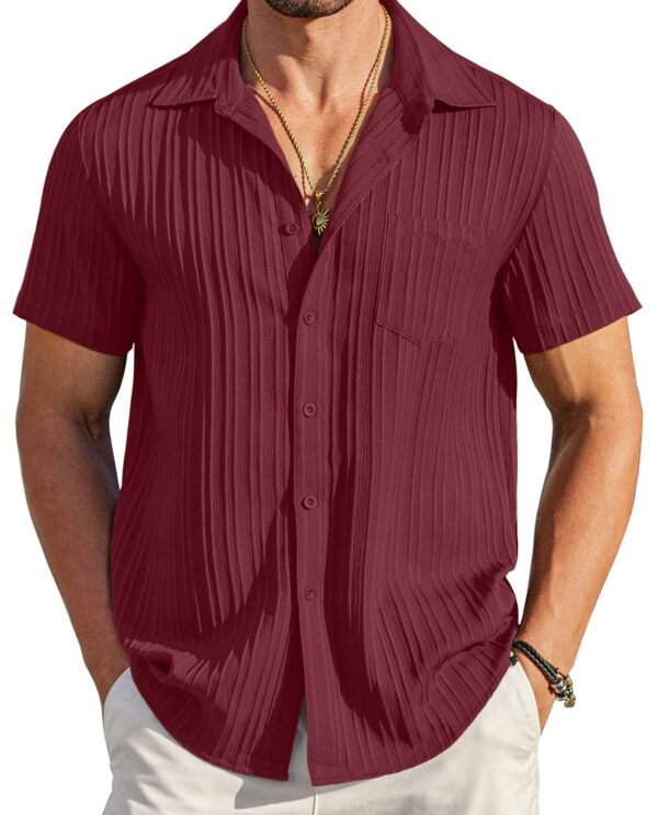 Textured Button-Down with Pocket — Casual Authority