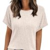 Short Sleeve Sweater Blouse — Business Casual