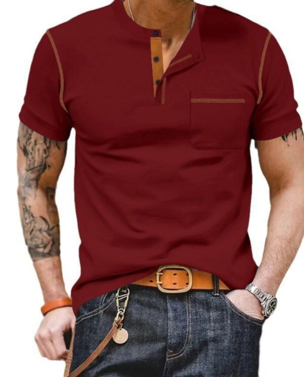 V-Neck Henley Pullover — Comfortably Sharp