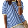 Striped Color Block Hi-Lo Pullover — Bold Summer Knit