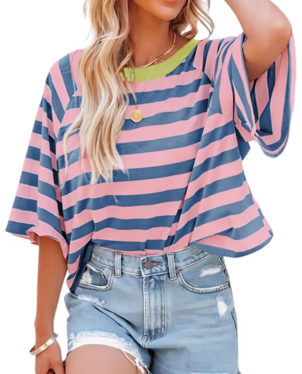 Color Block Striped Crewneck — Graphic Ease