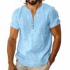 Linen Henley Pullover — Business Meets Beach