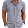 Short Sleeve Linen Shirt — Beach to Wedding