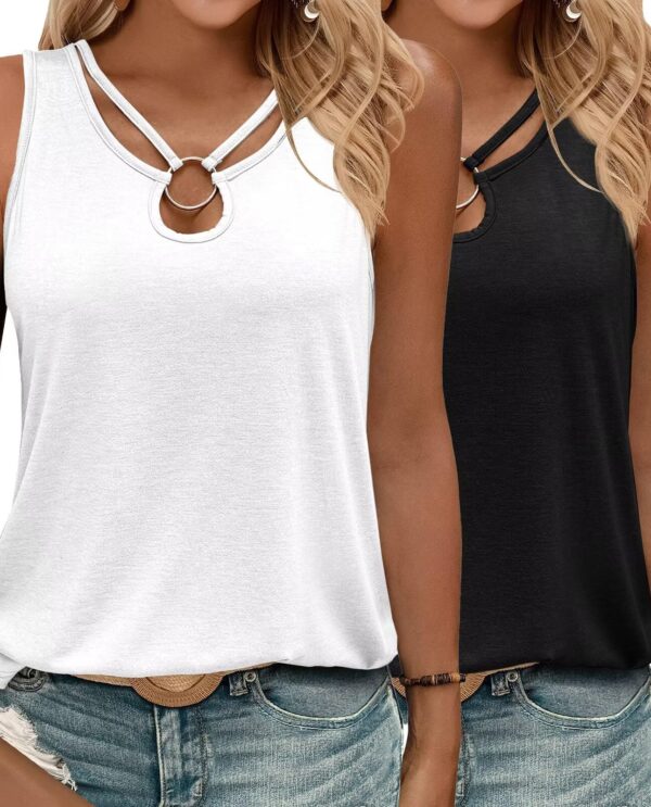 Cut-Out Keyhole Tank — Double Up