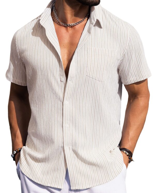 Striped Vacation Shirt with Pocket — Easy Stripe