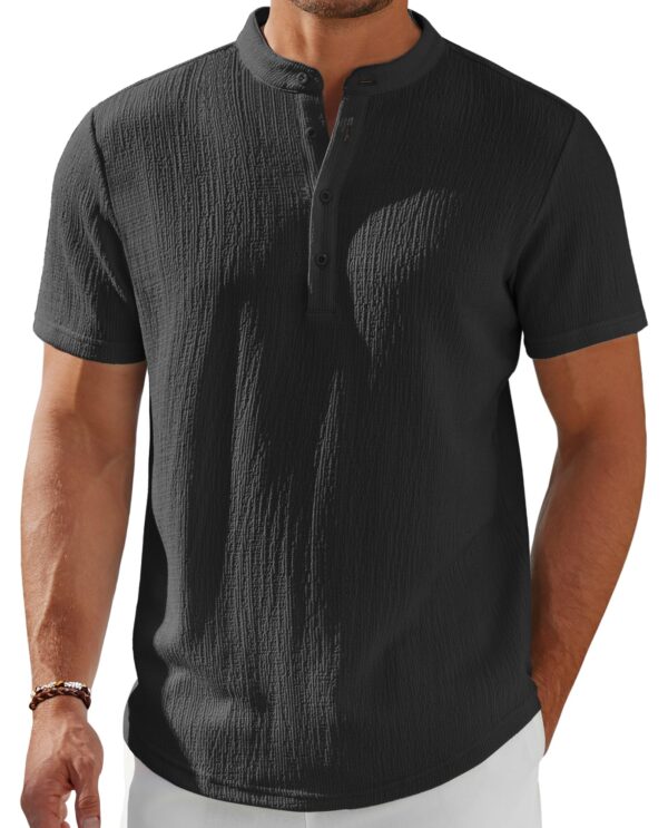 Stand Collar Henley — Free Spirit Summer