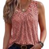 V-Neck Pleated Tank — Relaxed Elegance
