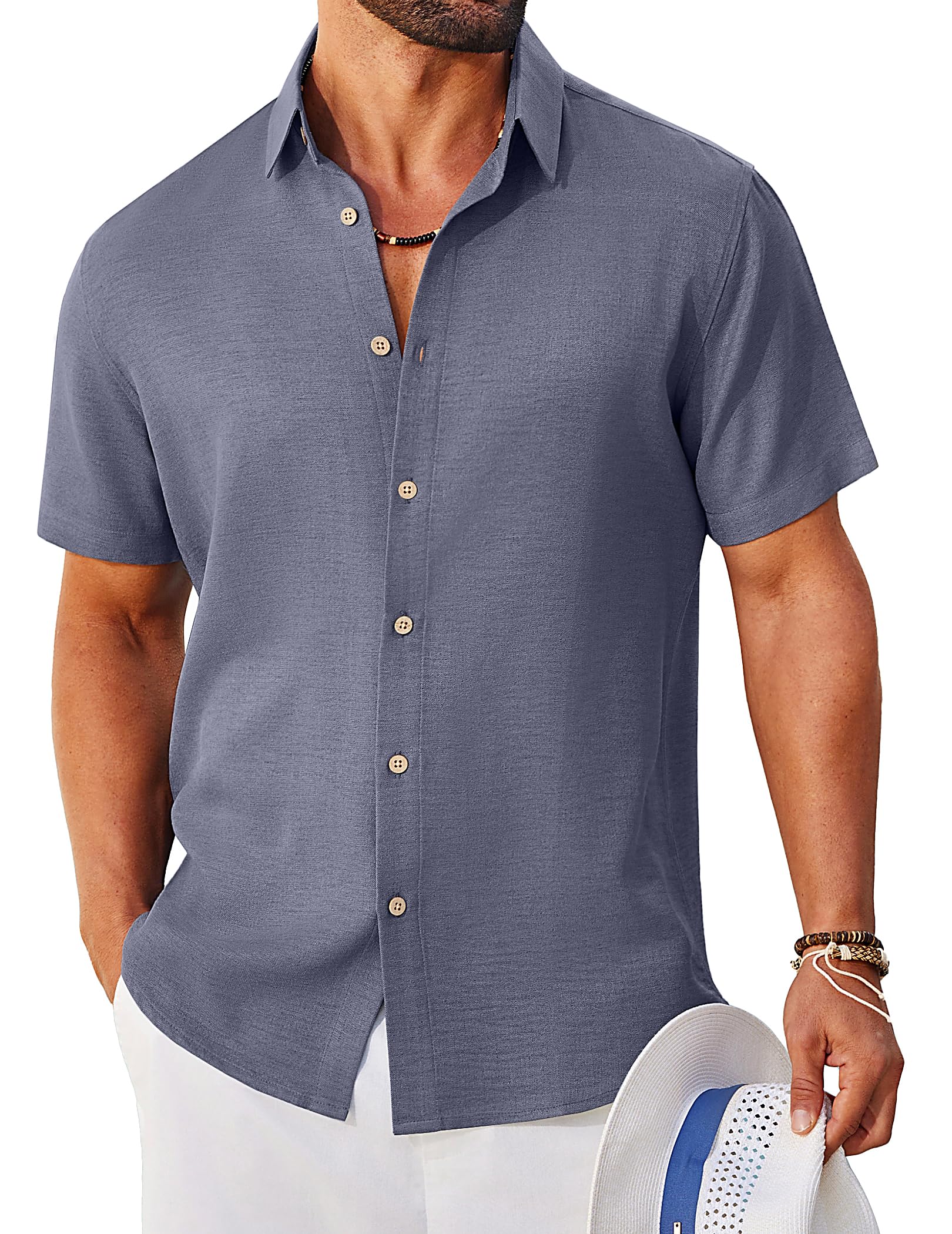 Linen Textured Button-Down — Understated Craft Linen Textured Button-Down — Understated Craft