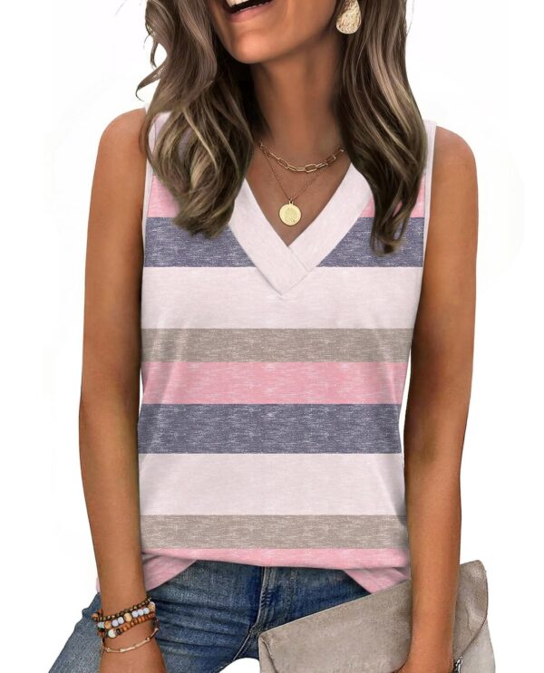 V-Neck Loose Fit Tank — Effortless Drape