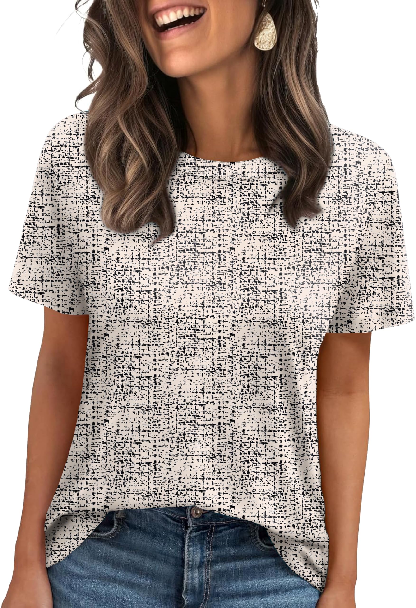 Ribbed Trim Crewneck Tee — Texture Essential Ribbed Trim Crewneck Tee — Texture Essential