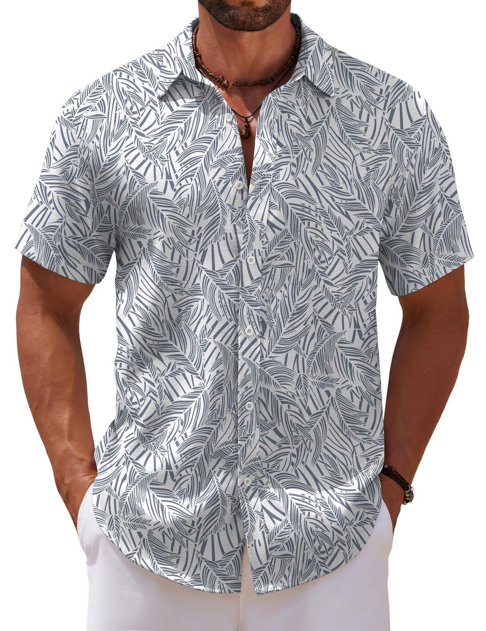 Linen Textured Beach Shirt — Occasion Versatile Linen Textured Beach Shirt — Occasion Versatile