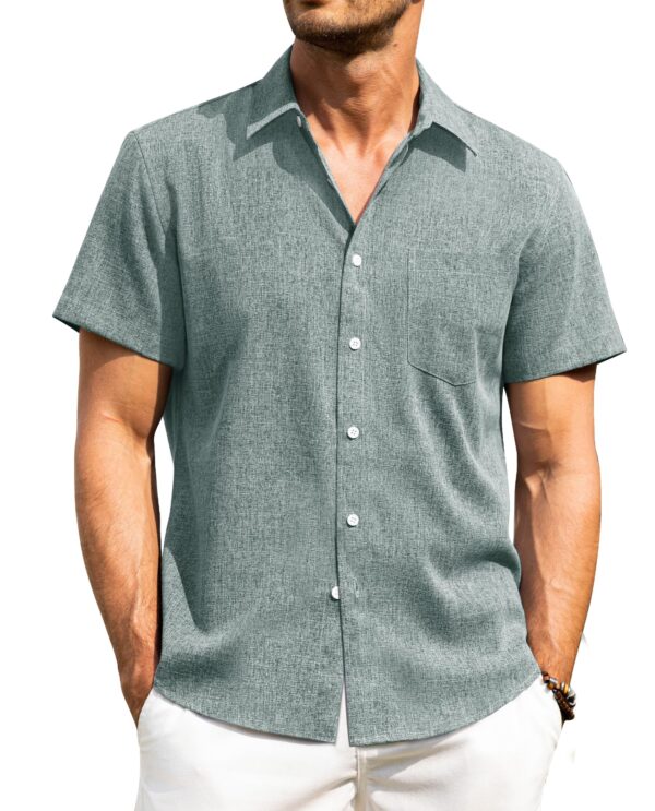 Wrinkle-Free Linen Button-Down — Vacation Proof